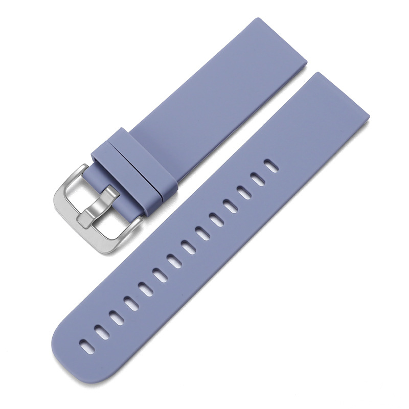 Silver buckle [lavender purple] round tail silicone