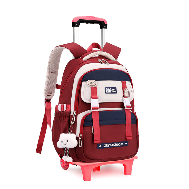 Nueva mochila escolar estilo japonés con gran capacidad, mochila con ruedas informal para estudiantes de primaria, mochila versátil para estudiantes de secundaria