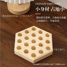 木制六角形钳子架创意木质钳子收纳盒收纳器工具储物整理架易拿取