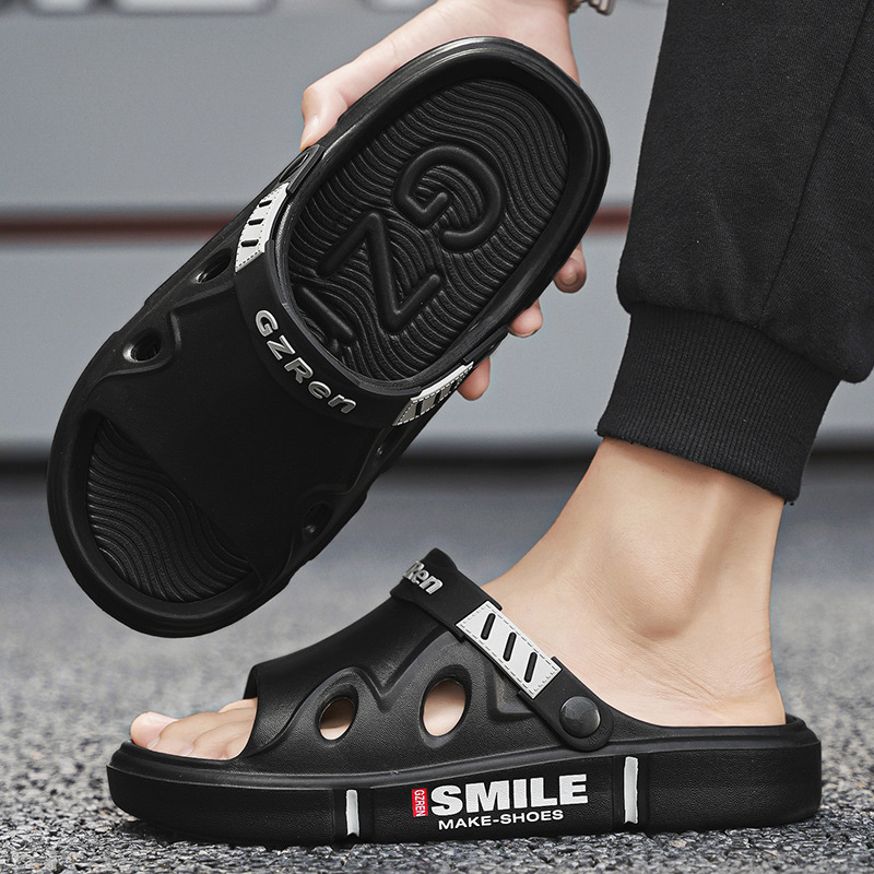 Zapatillas de pareja verano nuevo estilo de moda deportiva casual un hombre y una mujer usar zapatillas de playa antideslizantes para el cabello