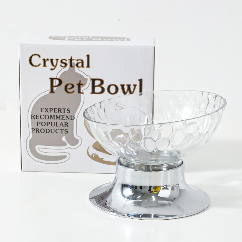 Z Pet Cat Bowl Pipi Amoy en caja Base de galvanoplastia split Tazón individual Tazón de comida para gatos Suministros para gatos Comida y bebida Lista