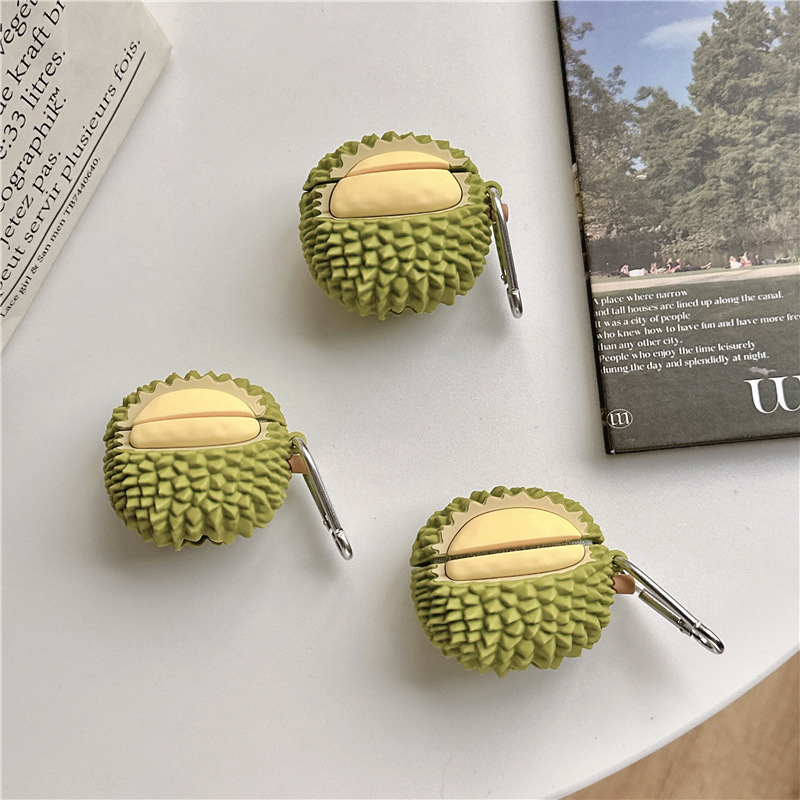 Musang King Durian Suitable for Airpodspro3 Apple Bluetooth Headphone Shell 2/3/4 Generation Cartoon Protective Cover 2025 Musang King Durian Suitable for Airpodspro3 Apple Bluetooth Headphone Shell 2/3/4 Generation Cartoon Protective Cover 2025