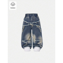 W 19704 Vintage Star Patch Jeans �͹�����ƴ��ţ��ѝ�羳