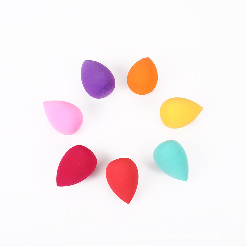 Huevo de belleza hidrofílico sin látex, empaquetado individualmente, polvo húmedo y seco que no comida, esponja de maquillaje, configuración de maquillaje al por mayor