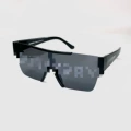 Black frame silver black lettering