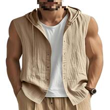 V 13930 Men's Hooded Sleeves Shirt ��ʿ��ñ�������
