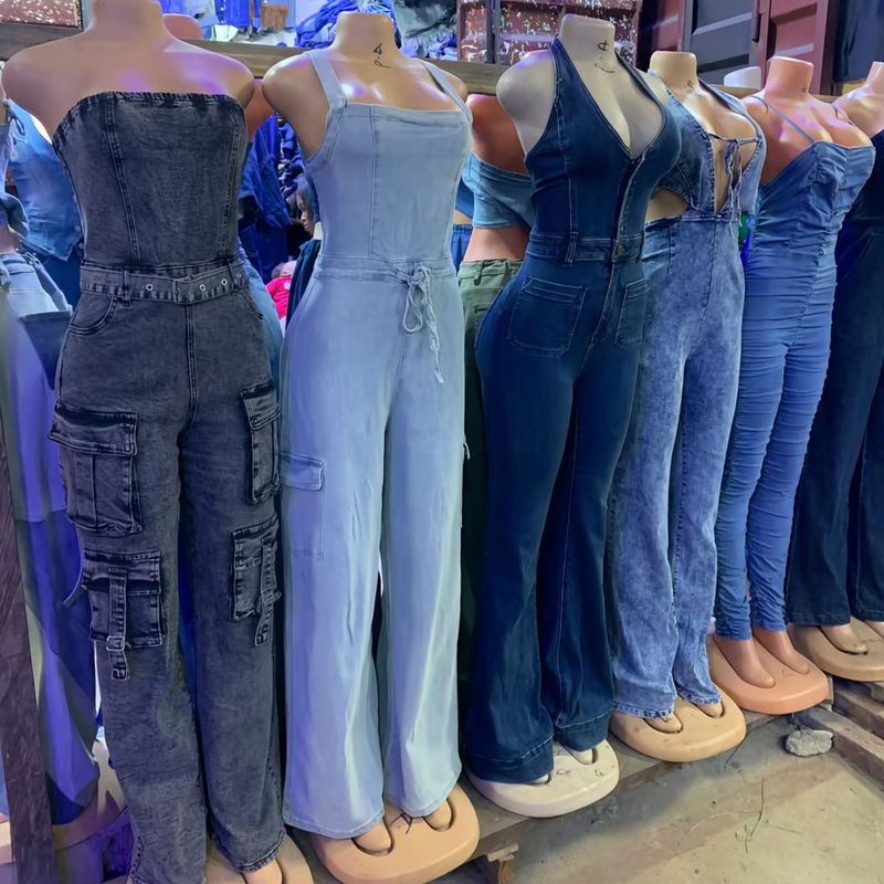 Cargo Jeans Women's Denim Jumpsuit Wholesale Denim Pants Now Available Cargo Jeans Women's Denim Jumpsuit Wholesale Denim Pants Now Available