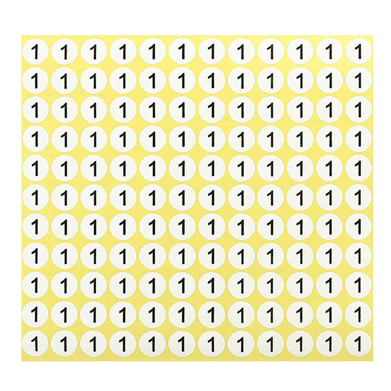 1から10までの数字は粘着テープの円形番号12345678ラベルシール番号標識番号を貼ります。|undefined