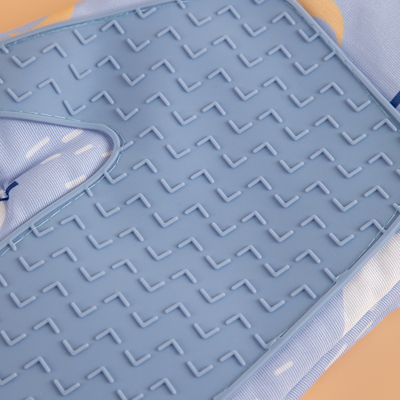 (2개) 아마존 모에 재미 부모-아이 북극곰 시리즈 실리콘 장갑 부모-아이 베이킹 주방 액세서리 오븐 단열 가구