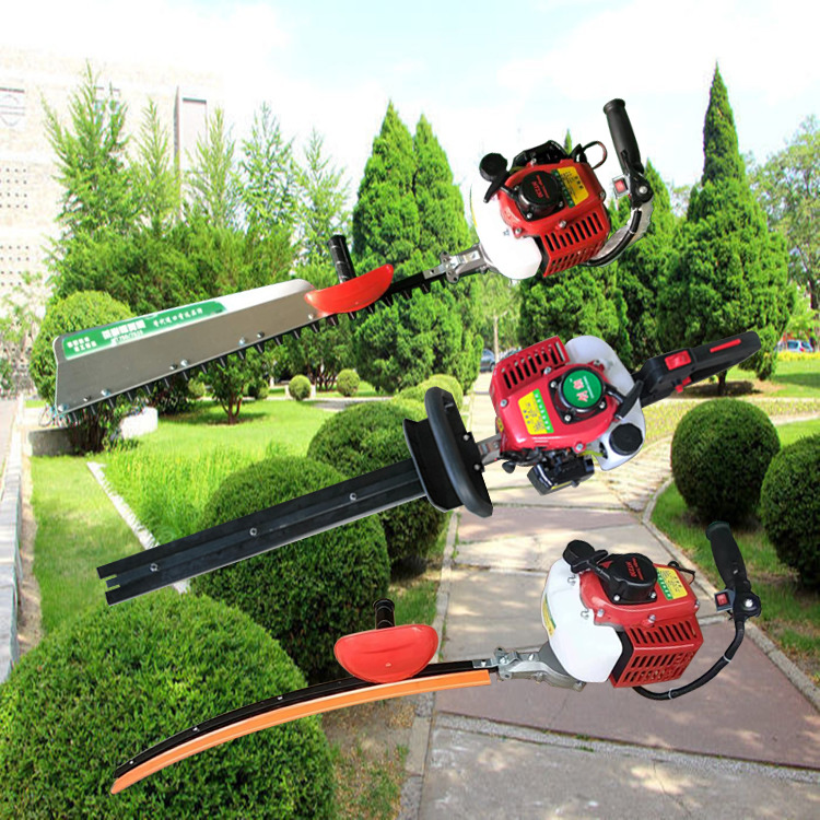 汽油绿篱修剪机 弧形绿篱剪 大功率单人操作手持式茶树重修绿篱机