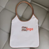Miao Home 2024 новый французский ленивый ветер большая емкость холст женская сумка на одно плечо сумка