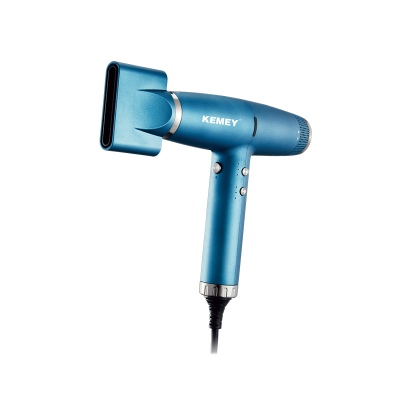 Kemei secador de pelo de alta gama KM-H3 cuidado del pelo de iones negativos Tipo T secador de pelo mudo de motor sin escobillas