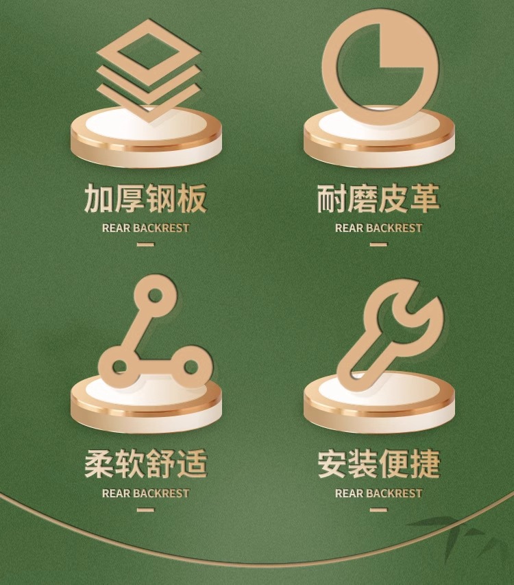 Electric car rear backrest Yadi Emma Taiwan Bell Knife Lima Golden Arrow Universal Modified Battery Car Rear Backrest Accessories