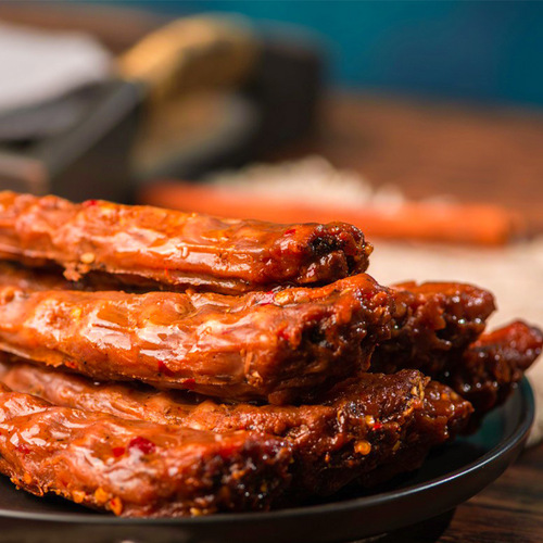 Every Bite Remembers: 20 Bags of Whole Roasted Chicken Neck, Black Duck Flavor, Spicy Sweet and Sour, Perfect for Movie Nights and Leisure Snacking