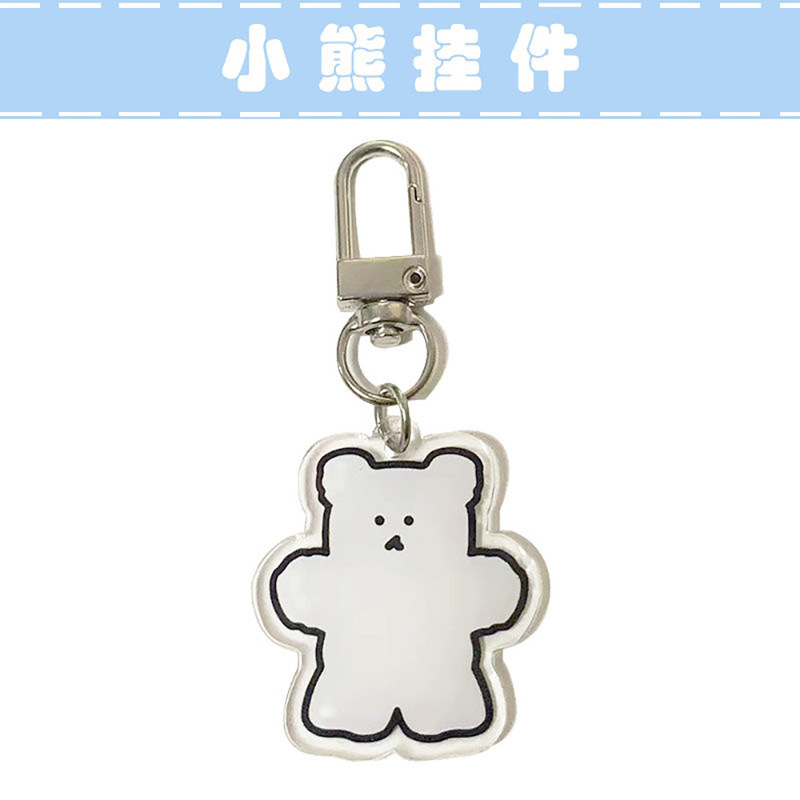 メーカー卸売りの爆発的なアクリルストラップ日系アニメかわいい筆袋バッグ小ストラップ学生のキーホルダー飾り|undefined