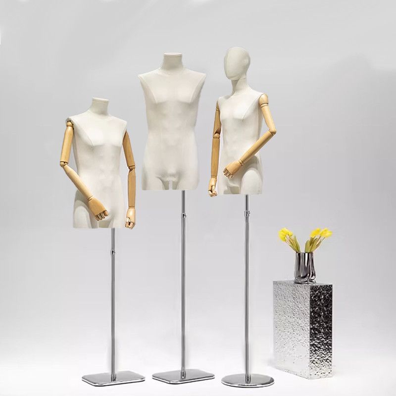 Modelo masculino coreano prop tienda de ropa de hombre medio cuerpo tienda de ropa de hombre muñeca estante de exhibición de ventanas estante de modelo de traje