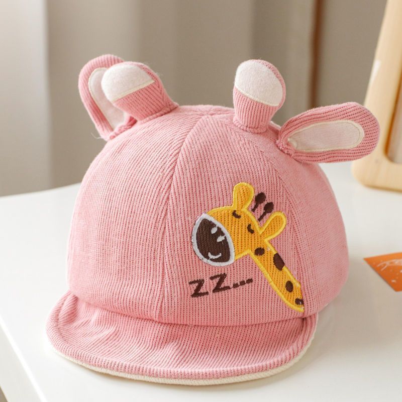 ベビー帽子春と秋の新しいスタイルかわいい超かわいい柔らかいつばのひさしキャップ男の子と女の子新生児野球帽トレンディ|undefined
