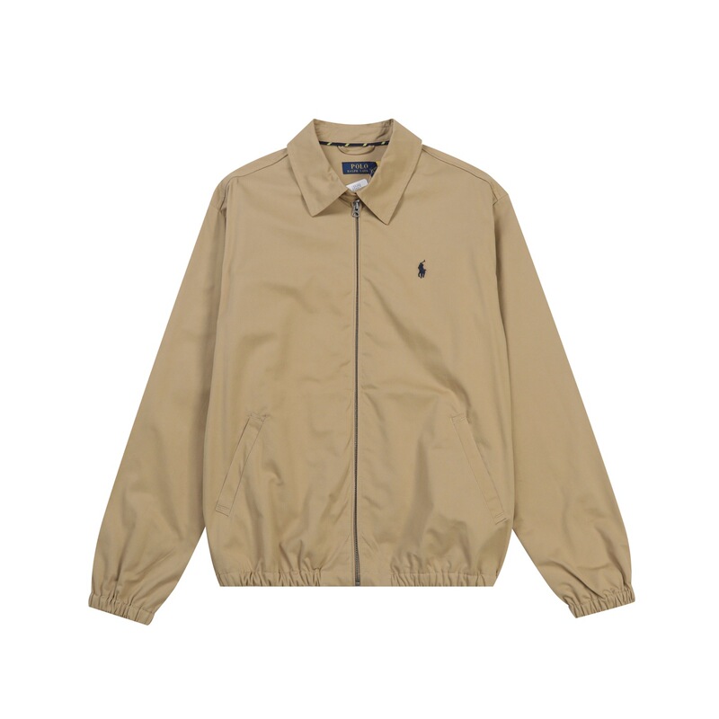 Scan the Qr Code to Purchase Cross-Border Rl Ralph Lauren Embroidered Vintage Lapel Jacket for Men and Women, Couple's Retro Workwear Coat, Trendy