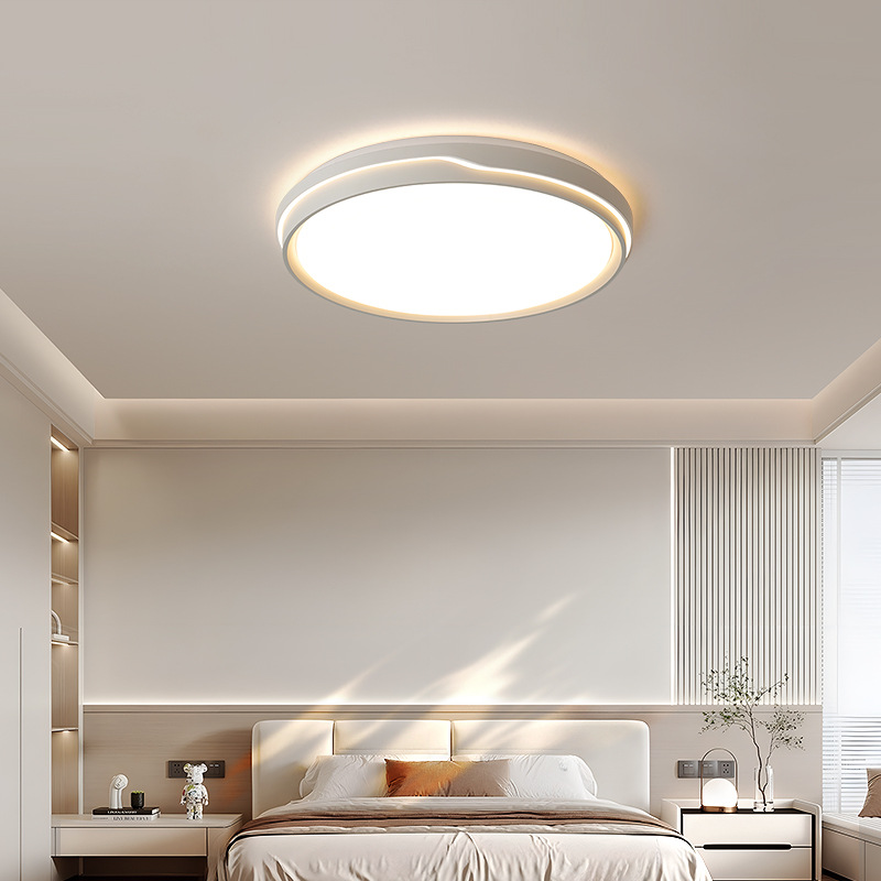 [Selección estricta] lámpara principal de protección ocular de espectro completo 2025 nuevo estilo popular de viento de crema lámpara de techo rectangular lámpara de toda la casa