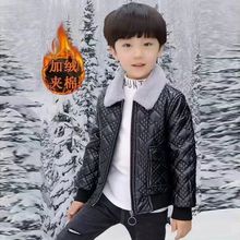 童装男童加厚皮衣2025新款冬装加绒皮夹克儿童韩版保暖上衣外套潮