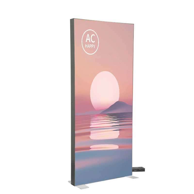 Transfronterizo 12cm caja de lámpara de cabbo exposición portátil plegable luminiscente estante de exhibición de aleación de aluminio puede personalizar pared de fondo LED