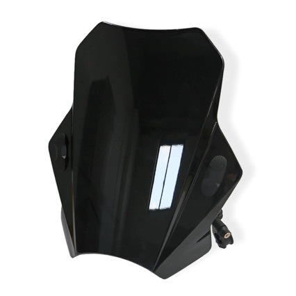 Motorcycle Universal Windshield Deflector Ultra-Clear Front Windshield Glass Adjustable Bracket Accessories