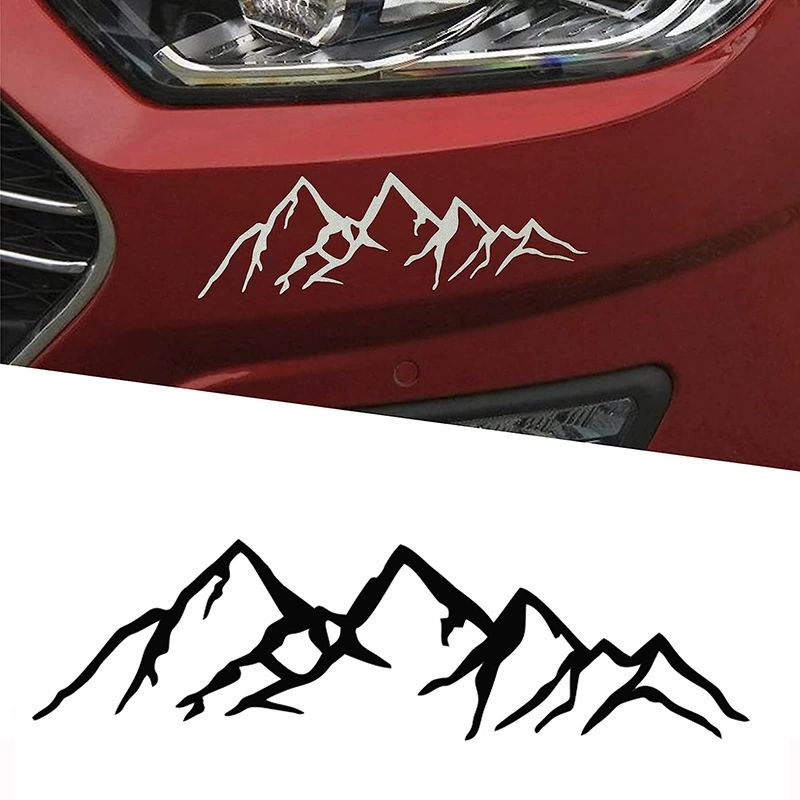 Трансграничная внешняя торговля Amazon автомобильные наклейки снежные горные вершины наклейки оконное стекло бампер ноутбук