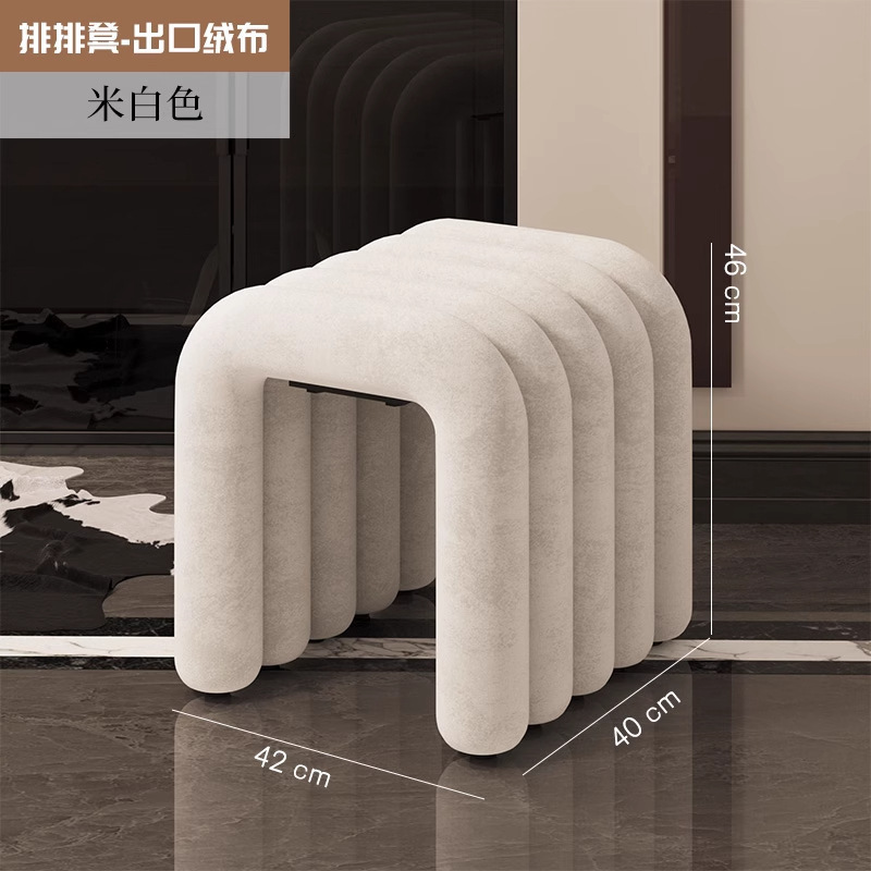网红创意玄关入户可坐式穿鞋凳卧室化妆梳妆凳凳子家用门口换鞋凳|undefined