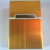 Металлический матовый мужской портсигар, алюминиевый сплав