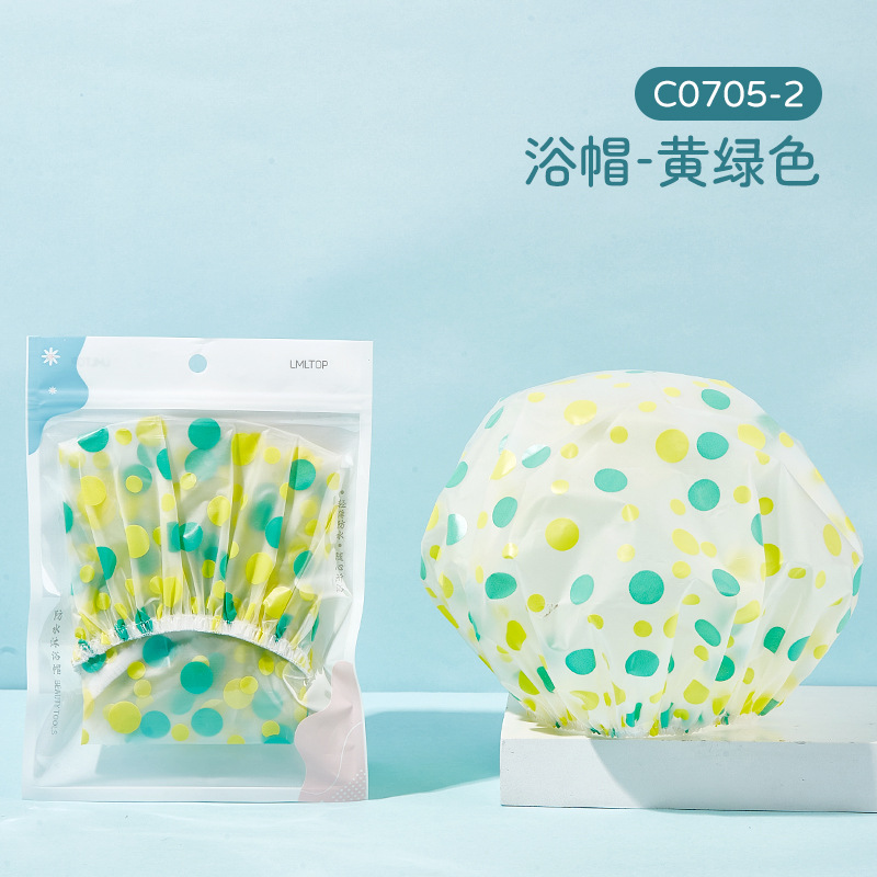 LMLTOP gorro de ducha impermeable EVA adulto gorro de ducha de baño banda de pelo pañuelo al por mayor C0705