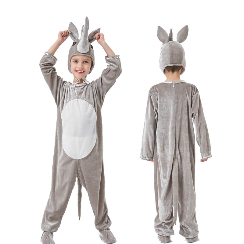 Children's animals Halloween rhino variety of children men and women cos animal jumpsuit children's day stage performance clothing