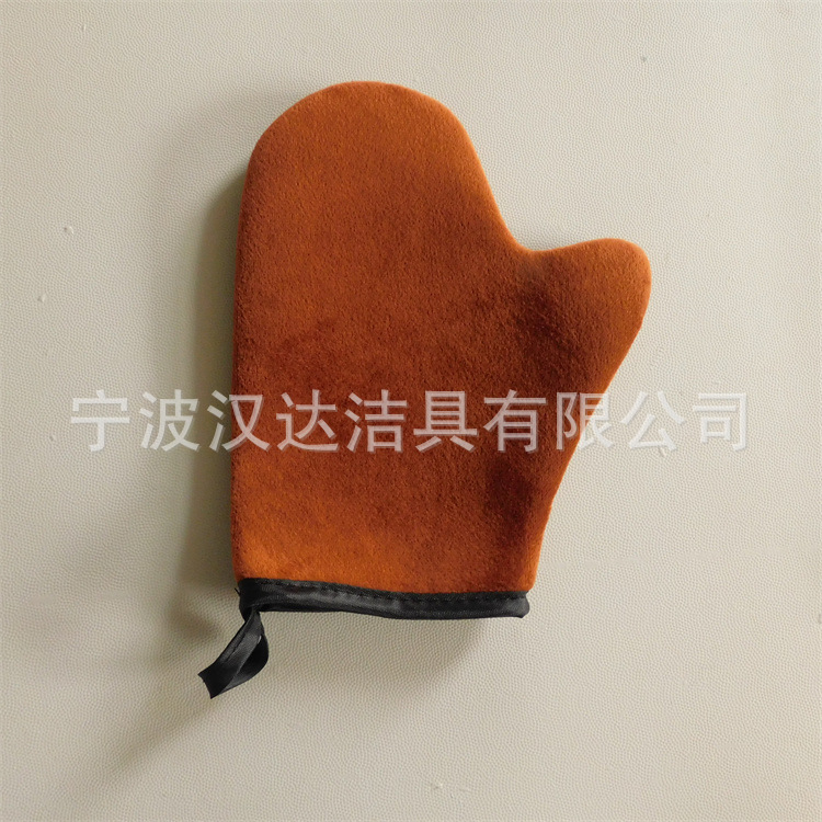 Guantes de pulgar marrón + correa