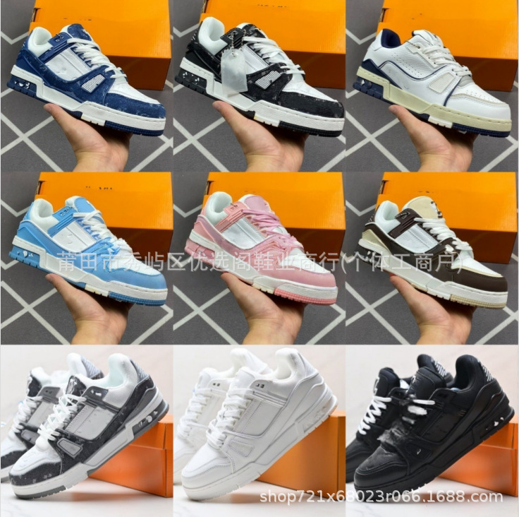 Cross-border exclusive supply of Putian L-brand trainer sneakers, unisex, non-slip, wear-resistant, fashionable casual shoes