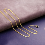 14K肖邦链裸链百搭吊坠时尚风项链黄金珠宝首饰066