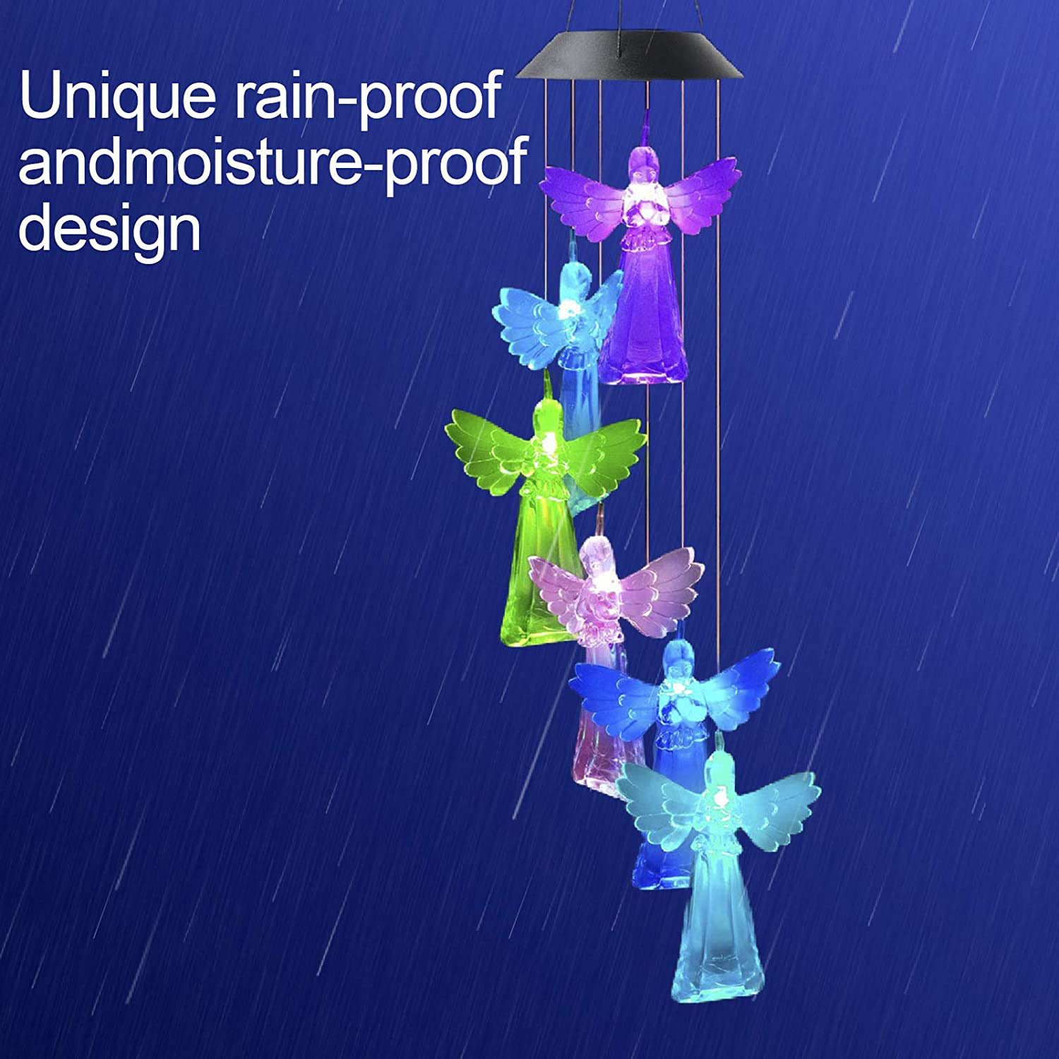 Carillones solares del viento del ángel