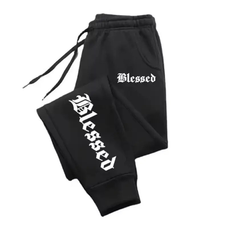 2D printed sports pants unisex) - Y2K style sports pants/jogging pants with drawstring design