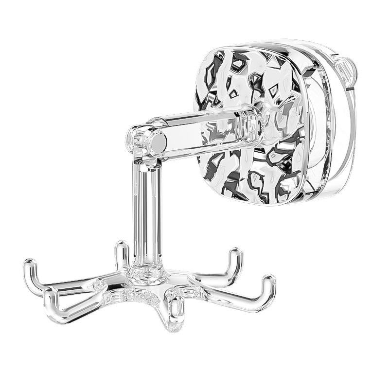 Gancho de ventosa de cocina giratoria ventosa estante sin agujeros de agujeros de goma pegajosa pala pala percha de almacenamiento doméstico