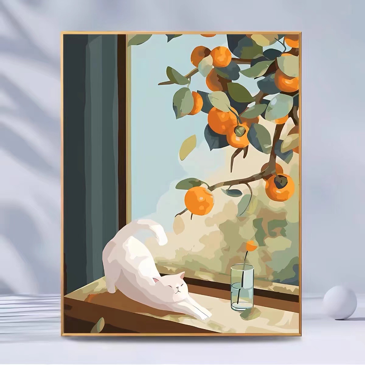 [Pequeño al por mayor] pintura al óleo digital di relleno de pintura acrílica simple pintura decorativa de alto nivel con selección de cabello al por mayor