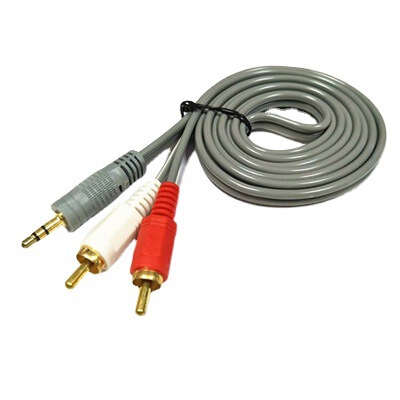 Saikangbao Industry One and Two Lotus 3.5 to AV Line Audio 3.5 to 2 Line Audio Line Copper Core 1.5m Wholesale