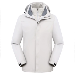 加厚加绒工作服户外男冲锋衣三合一可拆卸两件套冲锋衣加logo女冬