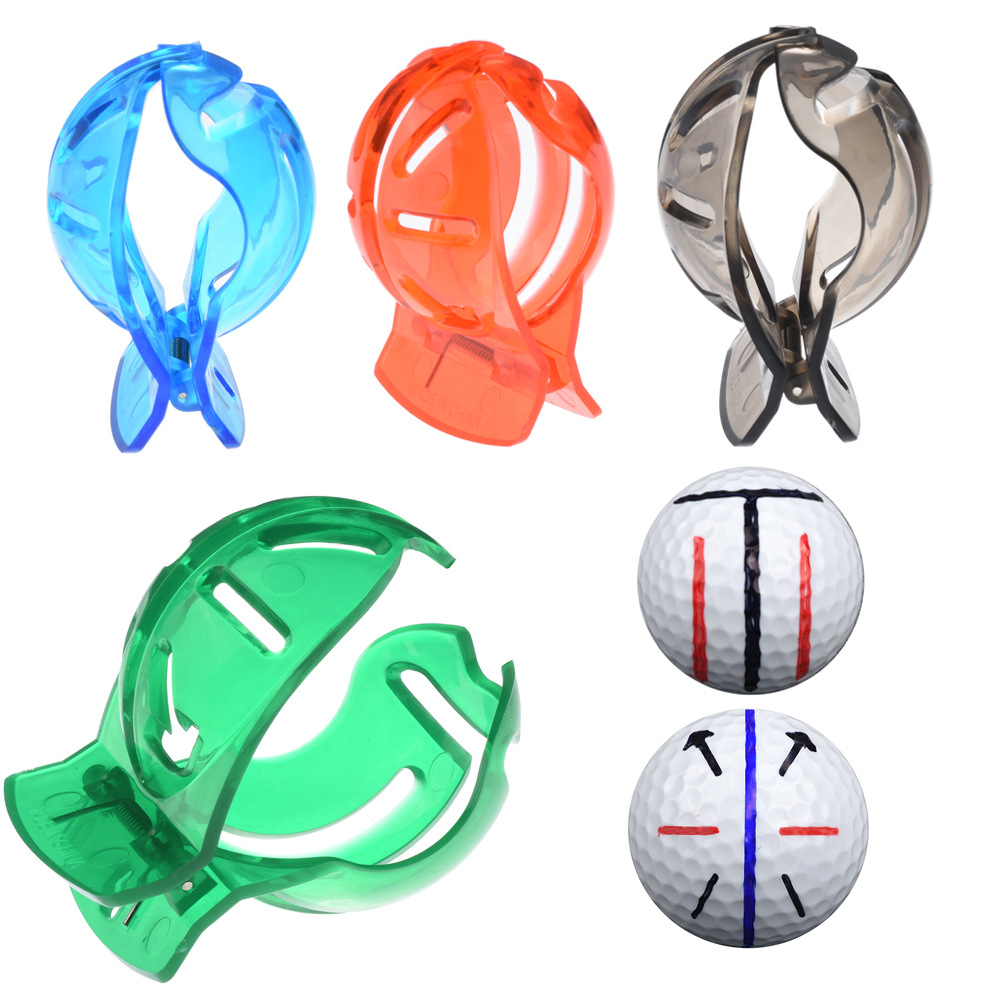 Máquina de trazado de golf Clip de dibujo Máquina de trazado de bolas Martulador Herramienta de trazado multifuncional de golf de tres líneas