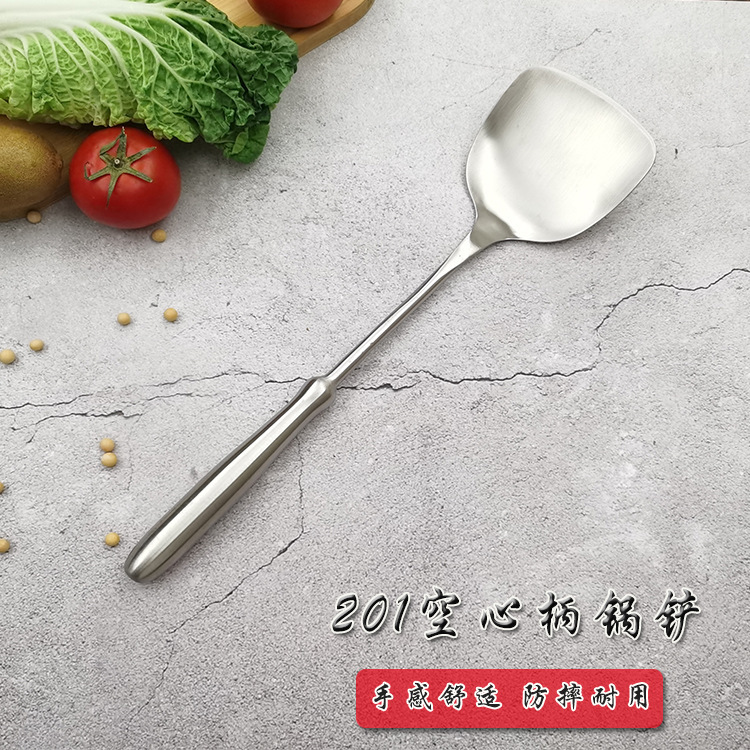 家庭用304ステンレス花梨木鍋シャベルはスープの殻の台所の炒め物シャベル料理鍋シャベルの2セットを厚くした|undefined