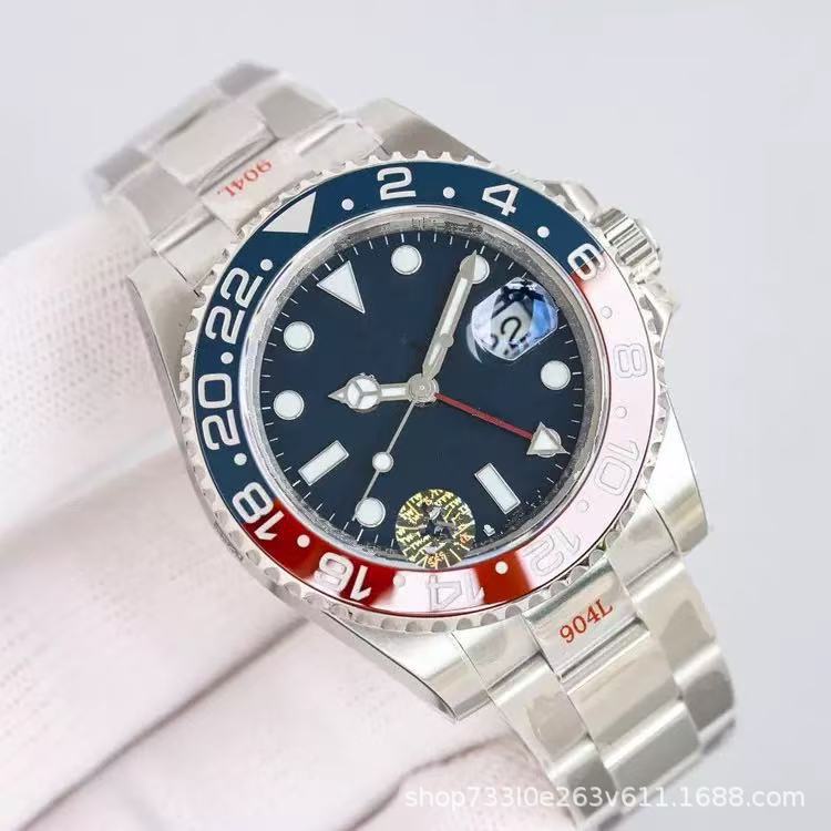 Submartial transfronterizo de comercio exterior Labor Greenwich Watch Reloj mecánico masculino completamente automático Anillo de cola luminoso impermeable