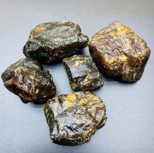 厂家直销天然琥珀原石毛料矿石标本家居装饰摆件儿童科教礼物批发