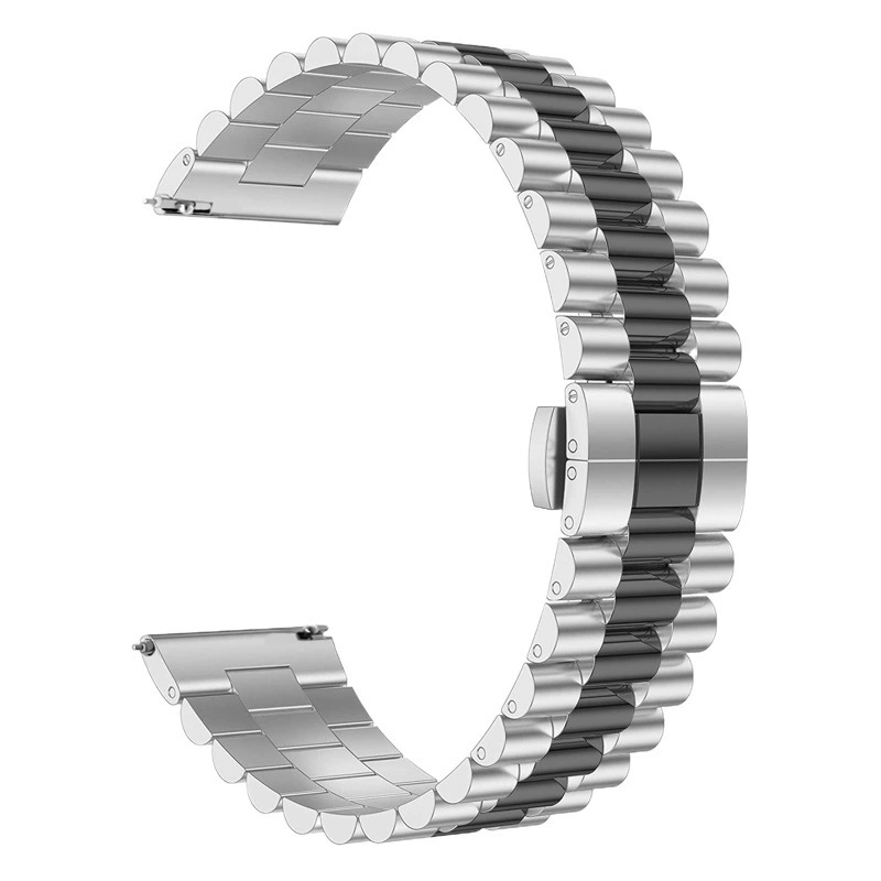 Для Samsung Gear S3 Classic Frontier Huawei GT2 из нержавеющей стали новый ремешок с тремя бусинами