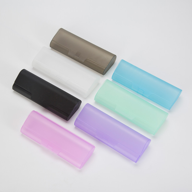 Color translucent frosted glasses case 7 color transparent lightweight simple PP hard plastic box myopia presbyopic glasses case Color translucent frosted glasses case 7 color transparent lightweight simple PP hard plastic box myopia presbyopic glasses case