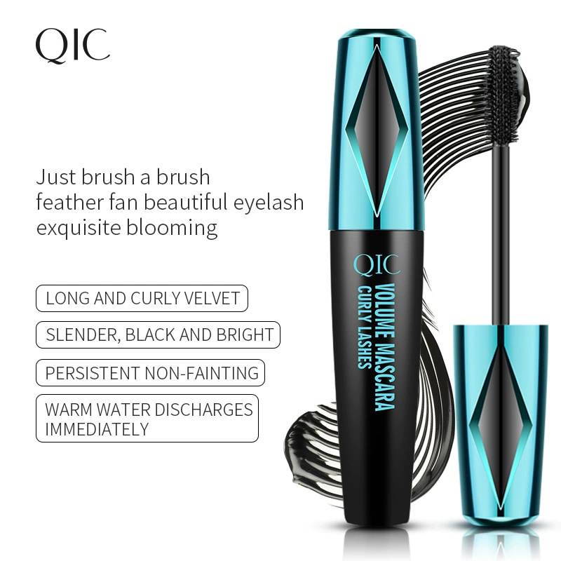 Тушь QIC 4D Volume & Curl, водостойкая, без осыпания, 10 мл/1 г экспортная упаковка