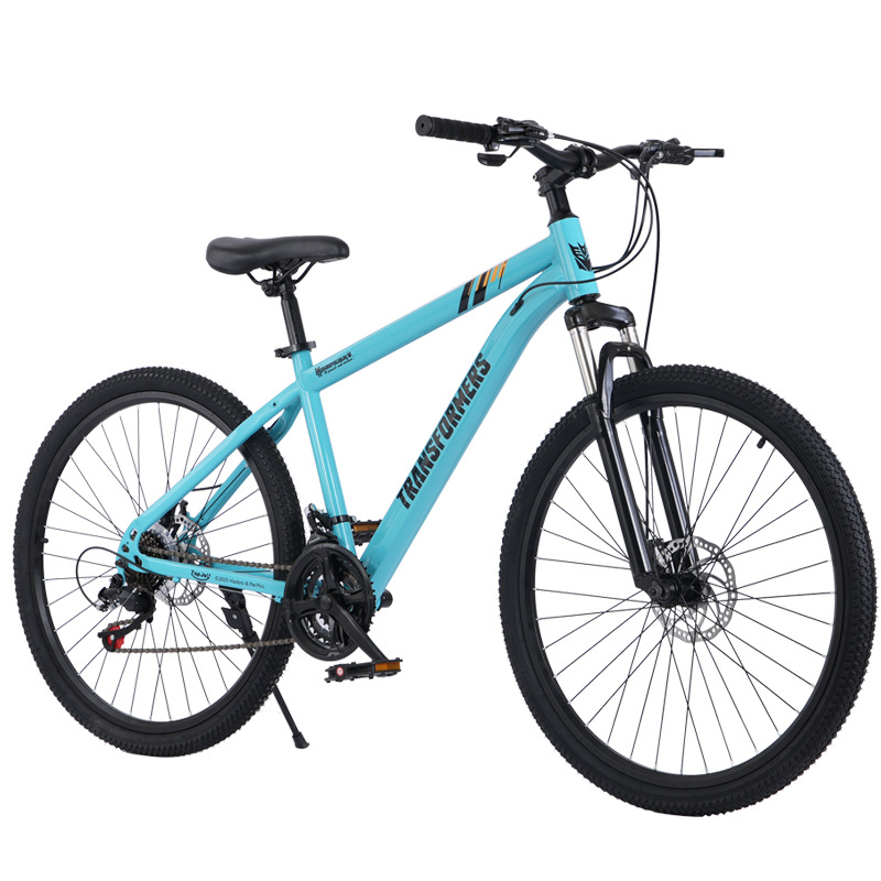 Bicicleta de montaña para estudiantes masculinos y femeninos al aire libre vehículo deportivo amortiguador de velocidad variable bicicleta portátil de mango plano