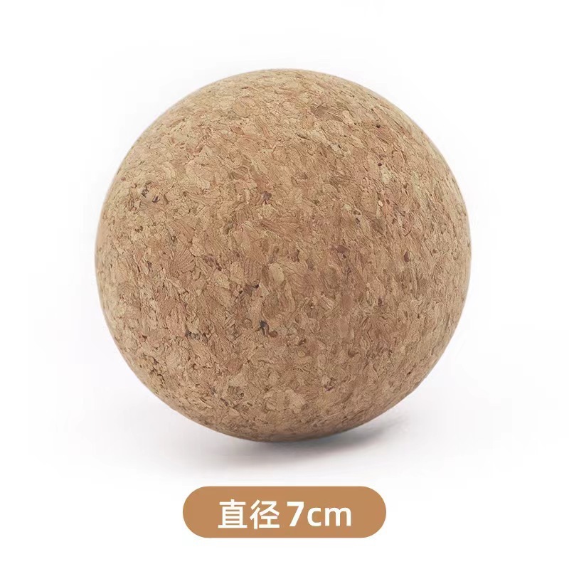 コルクマッサージボールピーナッツボールコルク筋膜ボールヨガフィットネスコルク中実ピーナッツボールヨガ補助用品|undefined