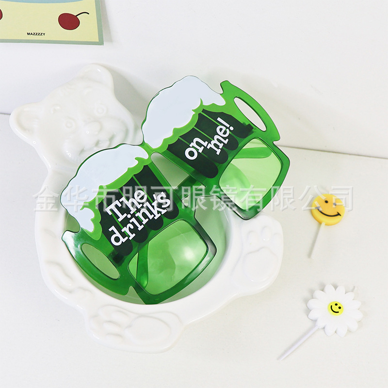 Lentes Divertidos con Forma de Tarro de Cerveza de ABS Decorativo para Fiesta de Cerveza y Bar